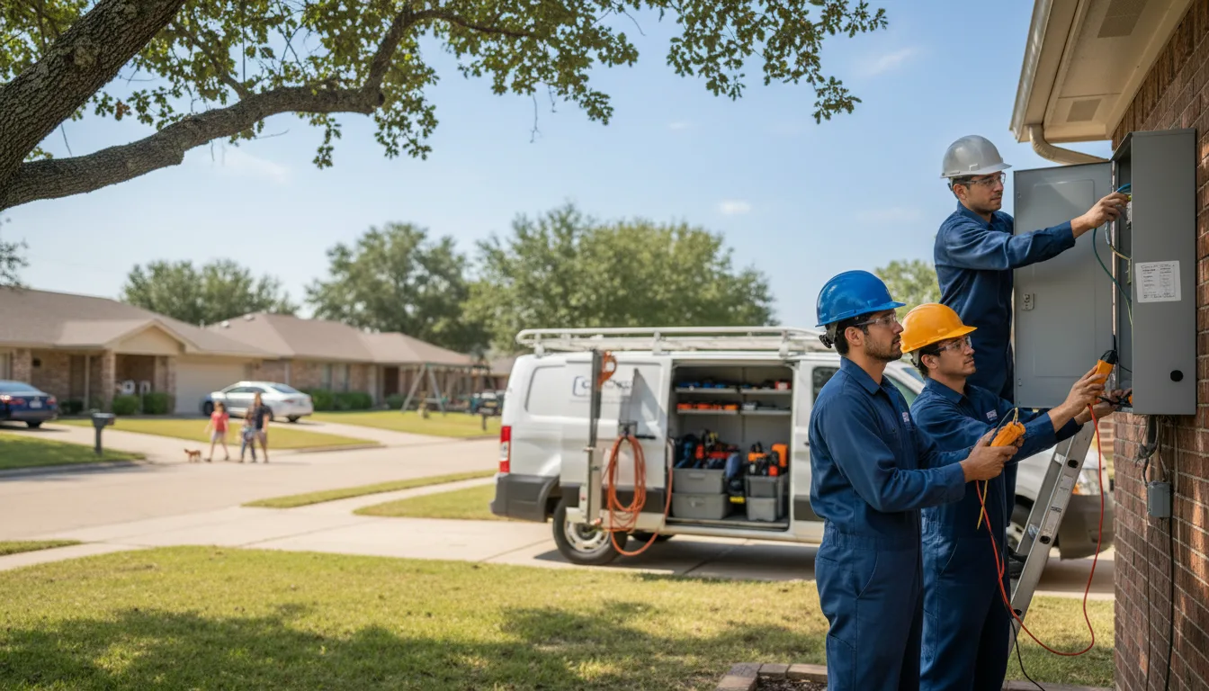 Certified electrician providing emergency electrical services in Union City, OK